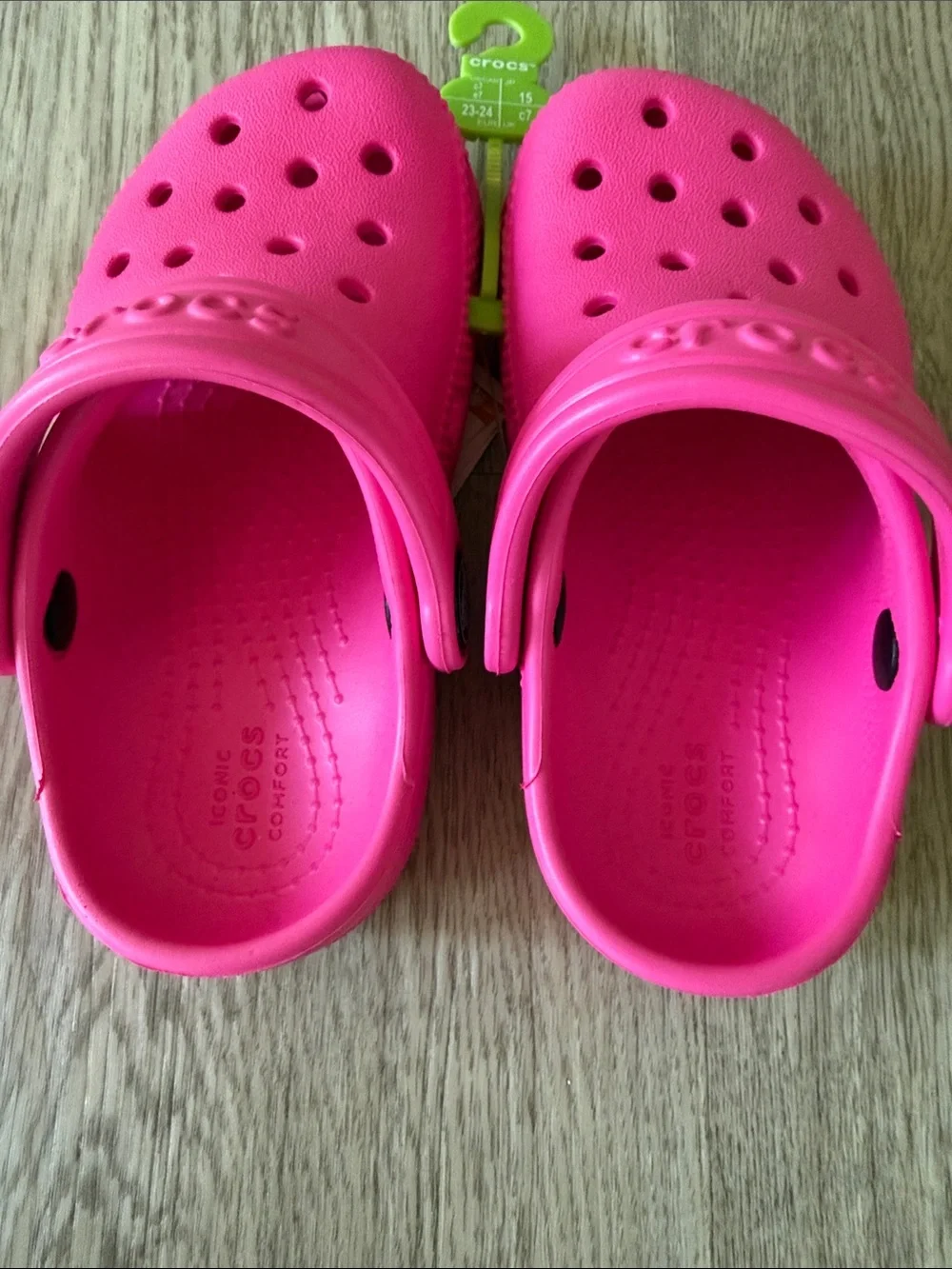 NWT Crocs Classic Clog - Baby / Toddler - Pink Crush  Size c7